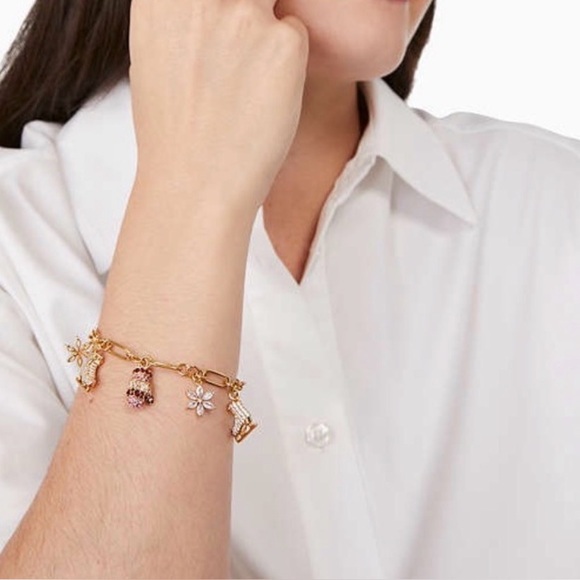 New! Kate Spade Snow Day Charm Bracelet - Picture 4 of 7